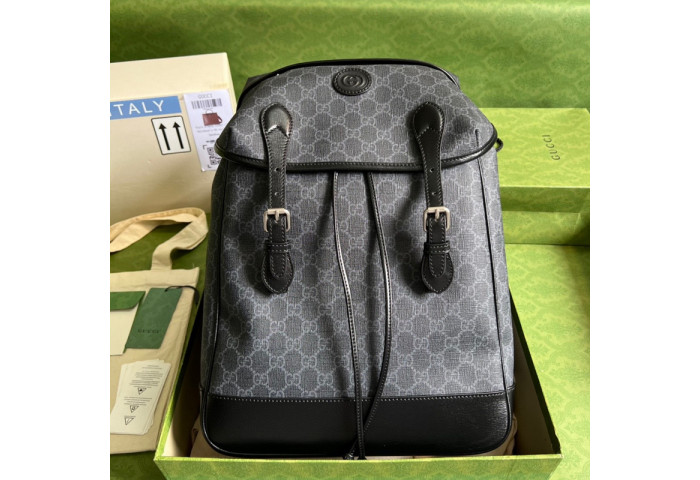 G*u*i medium backpack with interlocking g 696013