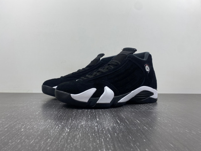 AIR JORDAN 14 RETRO ''BLACK WHITE'' 487471-016