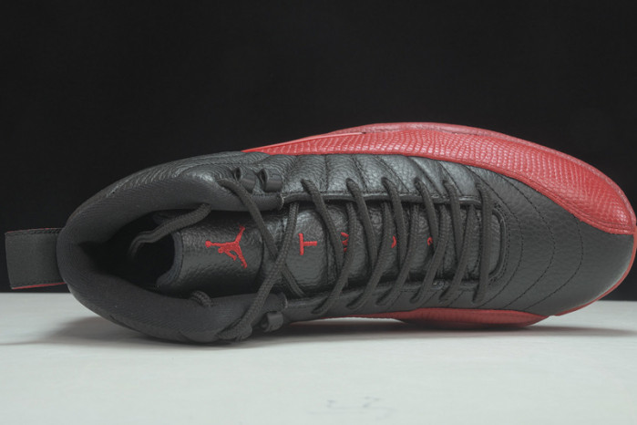 AIR JORDAN 12 “FLU GAME” Black/Varsity Red mens 130690-002