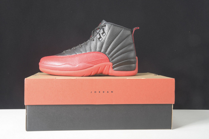 AIR JORDAN 12 “FLU GAME” Black/Varsity Red mens 130690-002