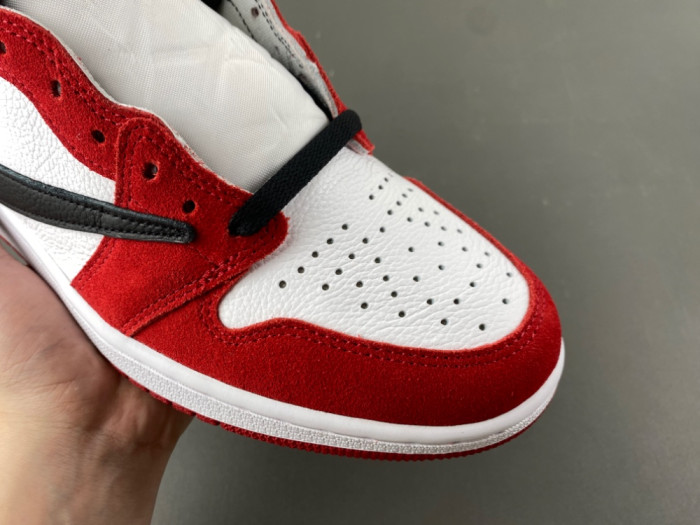 AIR JORDAN 1 TRAVIS SCOTT WHITE RED AND BLACK DH3227-601