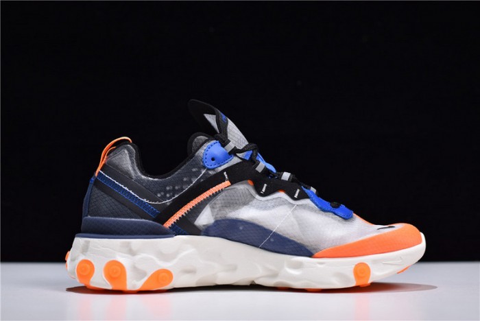 Nike React Element 87 Blue Orange AQ1090-004