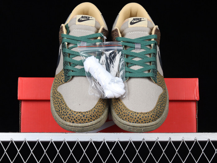 nike dunk low safari G01den moss dx2654-200