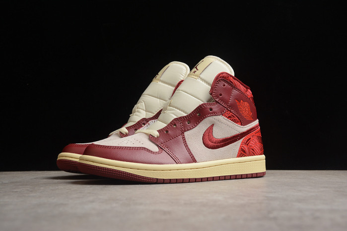 Air Jordan 1 Mid SE Tiki Leaf Team Red DZ2820-601