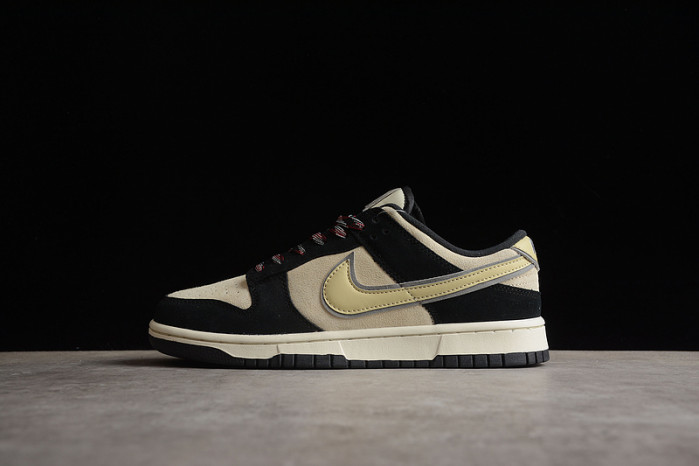 Nike Dunk Low LX Black Suede Team Gold (Women''s) DV3054-001