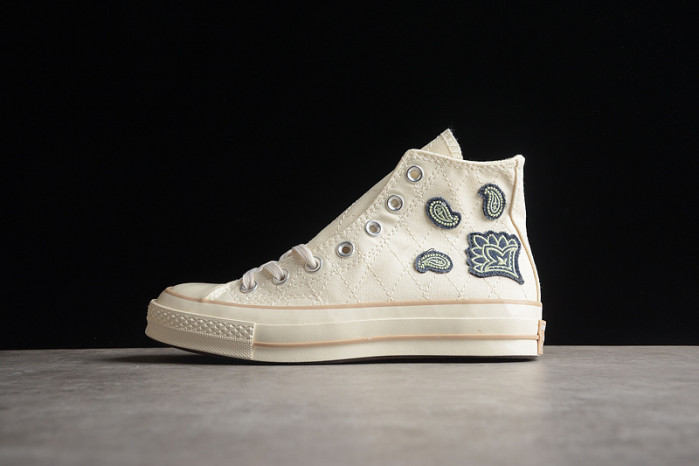 Converse CHUCK 70 HIGH ''CRAFTED PATCHES - EGRET'' A02764C
