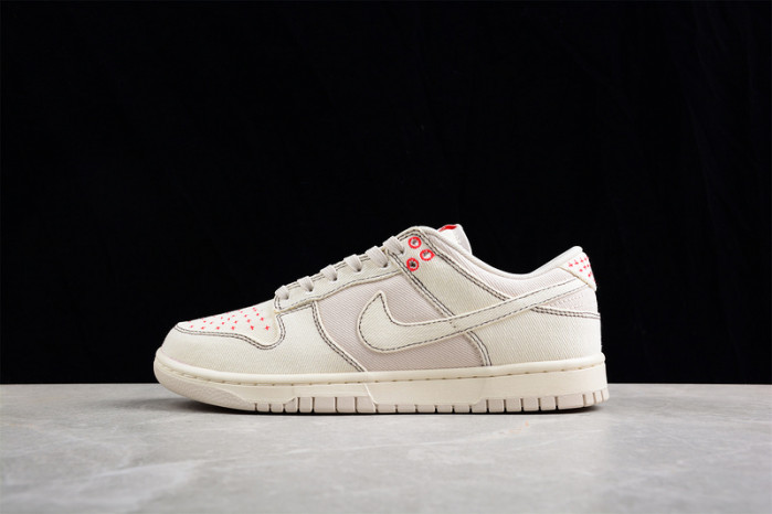 Nike DUNK LOW ''SASHIKO - LIGHT OREWOOD BROWN'' DV0834-100