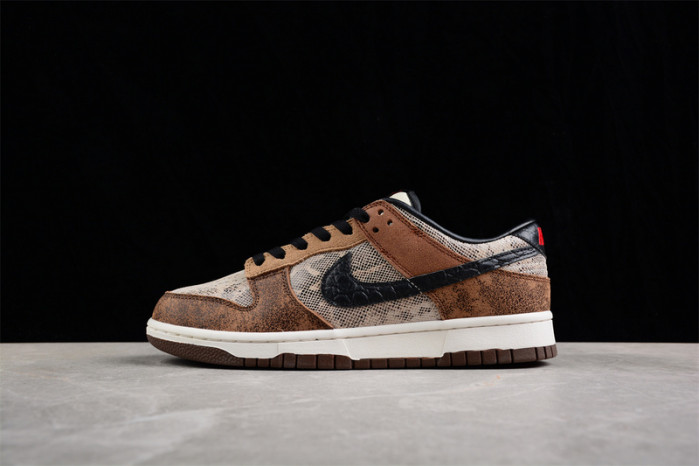 nike dunk low preM1vm ''brown snakeskin'' fj5434-120