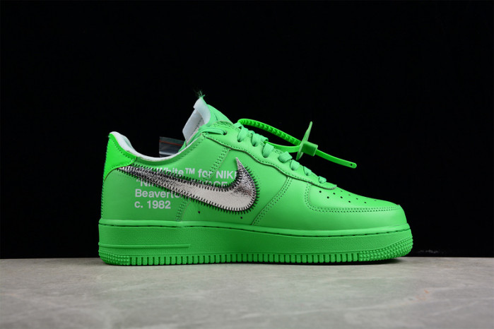 NIKE OW X AIR FORCE 1 LOW “LIGHT GREEN SPARK” DX1419-300
