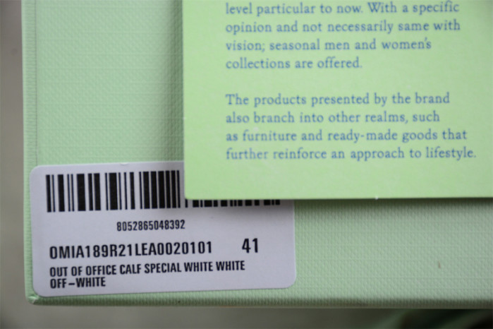 OFF-WHITE Out Of Office OOO Low Tops For Walking White Black Low OW-44