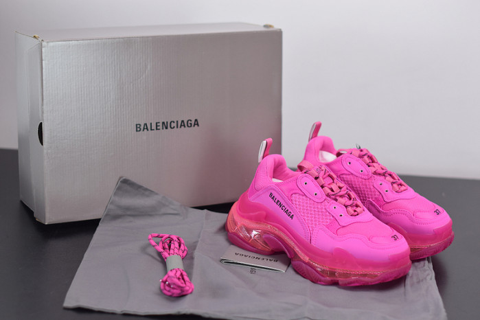 BL TRIPLE S TRAINERS CLEAR SOLE BLUE ADN RED 541624 W09O1 2132