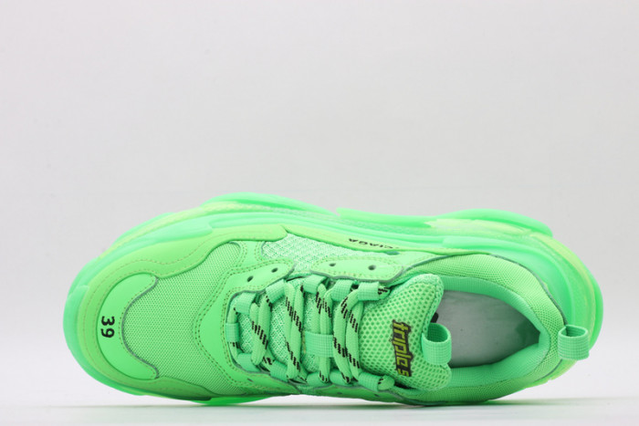 BL Triple S Neon Green - 541624 W09OL 3801