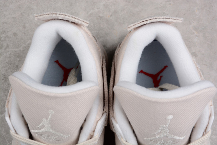 AIR JORDAN 4 CANVAS SAIL CEMENT GREY DQ4909-100