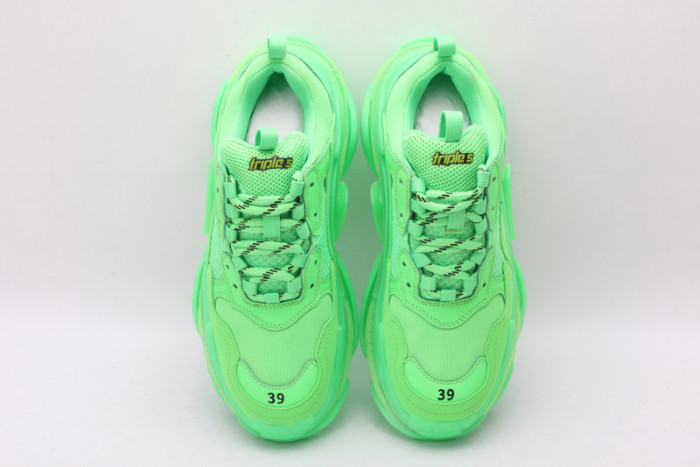 BL Triple S Neon Green - 541624 W09OL 3801