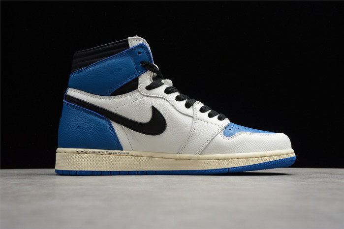 AIR JORDAN 1 TRAVIS SCOTT WHITE BLUE AND BLACK DH3227-105