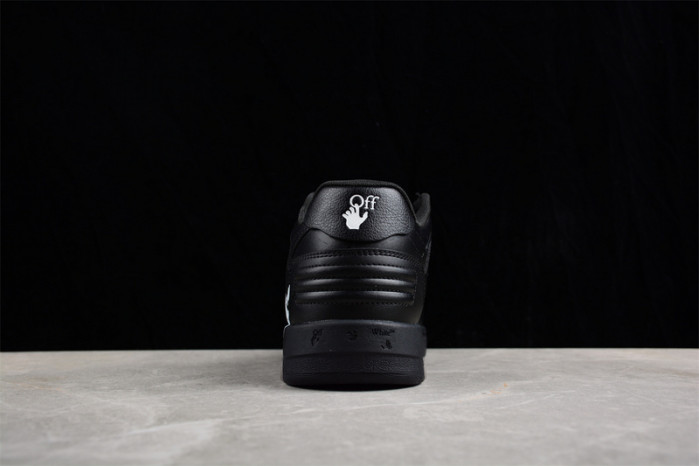 OFF-WHITE Out Of Office OOO "For Walking" Low Tops Black White OW-46