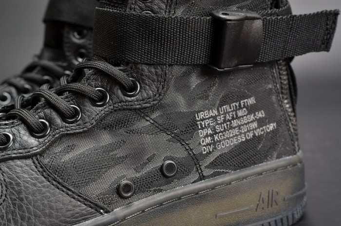 Nike Air Force 1 Mid “Tiger Camo” black mens AA7345-001