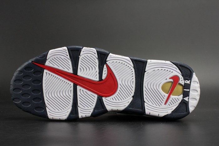 Nike Air More Uptempo “Olympic” White/Midnight Navy mens 414962-104