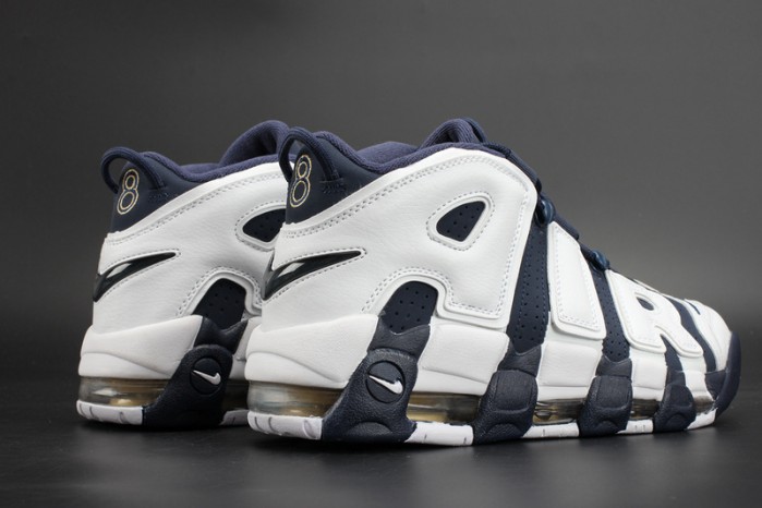 Nike Air More Uptempo “Olympic” White/Midnight Navy mens 414962-104