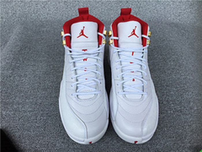Air Jordan 12 FIBA White University Red 130690-107